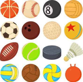  illustration of multiple types of sports balls
